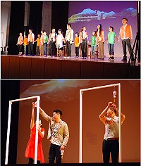 台北愛樂劇工廠昨天原班人馬帶來「和你在一起」音樂劇演出,羅美玲、盧學叡、陳家逵領銜演唱多首療癒系歌曲,而馬祖兒童合唱團參與演出也表現極為出色。(圖/文:劉秋月)