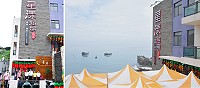 　標榜無敵海景的橋仔星漾海景民宿風光開幕，富麗漁村轉型成為北竿觀光新亮點。（圖／文：陳鵬雄）