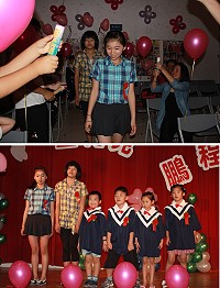 東莒國小第50屆暨附幼第28屆畢結業典禮昨日下溫馨登場。(圖/文:林冰芳)