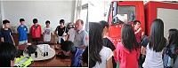 東引國中辦理生涯發展教育課程,探索消防、警察的工作內容與特性。(圖/文:陳其敏)
