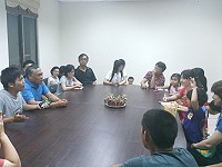　美國洛杉磯羅蘭崗基督教禮拜堂福音隊連續第9年到東引服務，今年還規劃成人英語會話學習課程，增進地方觀光英語能力。（圖／文：陳其敏）