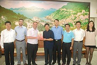 　加國駐台北副代表Allan Edwards（左三）表示，將對乾淨能源、交通、民間促參以及海洋科技等領域尋求與馬祖的合作機會。（圖／文：邱竟瑋）