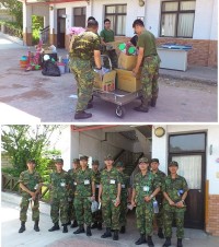 馬防部砲兵群支援介壽附幼校舍搬遷,園方及南竿鄉公所表示感謝。(圖:介壽國中小附設幼兒園提供)