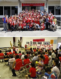 連江縣育幼家扶協會特別舉辦「連江縣育幼院42週年院友回家活動」,在名譽會長張月仙、會長林寶霞溫馨號召之下,吸引百餘位旅台院友返馬參加;縣長楊綏生、議長陳貴忠、立法院顧問曹爾忠、議員曹爾章、鄉長朱秀平等人都專程前往致意,祝福院友們身體健康、會運昌隆。(圖/文:曹重偉)
