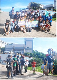 國立桃園高級農工職業學校地理資訊與人文環境社19位同學壯遊東引,徒步行遍全島擦亮路邊每一面交通反射鏡。(圖/文:陳其敏)