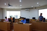 　南竿鄉代會針對介壽獅子市場改建案破局召開第九屆第二次臨時會，破天荒因不滿鄉公所提供資料不全，以臨時動議決議停止開會，要求補足資料擇期再開。（圖／文：劉秋月）