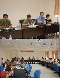 因應蘇力颱風來襲,縣府昨召開防颱會報,研商防颱重點工作。(圖/文:邱竟瑋)