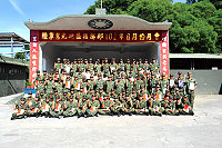   莒指部舉辦6月份月會，官兵合影留念。（圖／文：陳柏志）