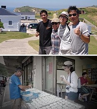 台北愛樂合作編導謝淑靖小姐(右二),要以「馬祖心情記事」創造一齣全新的音樂劇,並以臺馬輪為故事發生背景,寫出所有返鄉離鄉的心情,為求慎重日前在文化局的安排下四鄉五島進行資料蒐集與人物訪談。(圖:文化局提供)