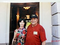 老議長陳振清夫婦難得的合影,卸任後雖與疾病對抗,但做了一輩子的夫妻卻在這段期間找回更深的牽絆。(圖/文:劉秋月)