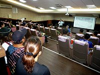　馬祖地質公園東引地方說明會，軍民參加踴躍。（圖／文：陳其敏）