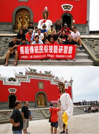 馬祖陣頭文化協會接受縣府輔導,延攬資深的陣頭師資傳承此一技藝,地區學員參訓,汲取收穫。(圖/文:邱竟瑋)