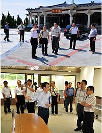 為了解馬祖殯葬管理業務績效,內政部考核小組抵馬視察,並前往民眾公墓及甫完工不久的羽化館等處會勘;專家學者們都稱讚民眾公墓環境優雅,也對殯儀館、羽化館等設施未能有效利用表示可惜,鼓勵民政局持續加強宣導,讓民眾儘快接受火葬觀念。(圖/文:曹重偉)