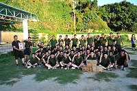 莒指部步一連弟兄展現團隊意志擊敗各連隊奪得冠軍。(圖/文:吳岳衡)