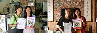 　為維護鄉親飲食健康、學習控制熱量，衛生局首推「店家餐食熱量標示輔導」運動，今年實地輔導「亞米複合式早餐店」及「依嬤的店」，兩家餐飲業者先將主力商品計算其熱量並於店中公布供消費者參考，均有初步成果。（圖：連江縣衛生局提供）