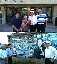 國台辦副主任鄭立中一行參觀東莒「花漾」電影拍攝場景,地區希望能協助在大陸宣傳,為馬祖觀光加分。(圖:連江縣議會提供)