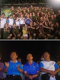 102年莒光海洋觀光年昨晚在西莒舉行閉幕晚會,現場歌舞表演,璀燦煙火施放,為島嶼增添喜樂、愉悅。(圖/文:蔡子岳)