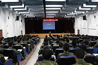 　北指部於舉行中暑防治講習併軍士官團教育，宣導中暑防治及急救要領。（圖／文：羅尹江）