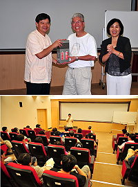 　馬祖之美，國內產官學界都有口碑，台北市副市長張金鶚率團抵馬參訪，受到縣長楊綏生熱情歡迎，還親自解說馬祖擁有的4項「世界第一」。（圖／文：曹重偉）