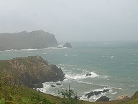 　潭美颱美逼近，東引海域波浪洶湧。（圖／文：陳其敏）