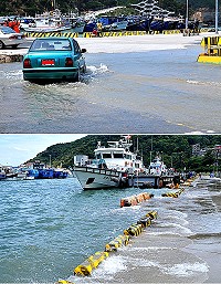 加高奏效 福澳突堤碼頭躲過「潭美」猛浪