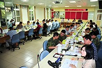 針對清水村自動提款機遭惡意破壞事件,縣長楊綏生在治安會報上特別指示相關單位在預防犯罪的力道上顯然要再加強,也要求此案務必儘快偵破,還給鄉親安全感。(圖/文:曹重偉)