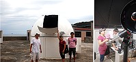 　馬祖高中頂樓建置小型天文台，地區民眾期盼將來能夠成為學子以及天文觀測社團認識星空、探索宇宙浩瀚的橋樑。（圖／文：邱竟瑋）