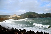 　天兔颱風影響所及，馬祖各列島海域波濤洶湧。（圖／文：陳其敏）