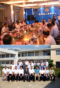 地區災害應變中心及相關單位受福州海上搜救中心邀請,前往參加「兩馬客運航線海上聯合搜救演練可行性」研討會;在高度共識下,會中決議海上演練一定要進行,建立兩馬制度化合作管道,期待由資訊交換、窗口緊急通報儘速完成演習合作,深化兩馬海上救援窗口的運作。(圖:連江縣消防局提供)