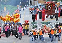 田都元帥移香百年慶,昨天舉行盛大全島大繞境迎神祈福活動。(圖/文:陳鵬雄)
