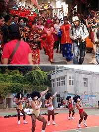 102年鐵板燒塔節─創意踩街嘉年華活動28日下午於南竿鐵板展開,紀念民俗,引爆歡樂。(圖/文:邱竟瑋)