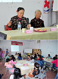 紅十字會馬祖支會舉辦「宣導改善馬祖喪葬習俗研習」,第二梯次特別邀請到地區吳美玉、陳奕蓮兩位依嬤說明地區早期喪禮儀式過程及注意事項。(圖/文:曹重偉)