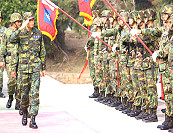 閱兵儀式象徵聯信的開始,官兵上下團結一心。(圖/文:陳璽名)