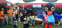馬祖生態旅遊宣傳前進臺北國際賞鳥博覽會!10月26日、27日一連兩天在關渡自然公園現場設攤宣傳;副縣長陳敬忠親臨現場參與開幕活動,也在展覽會場向各國代表及全國各地野鳥學會的會員推廣馬祖的生態觀光。(圖:縣府建設局提供)