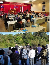 因應「防火管理制度」推動,消防局舉辦今年度「防火管理人初級訓練」,吸引縣內各機關單位承辦人及民間業者40多人到場參加。(圖/文:曹重偉)