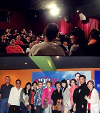 　電影《真愛100天》5場導演 + 演員出席與影迷面對面座談及近距離接觸，影迷出席踴躍，會後並於導演及演員合影留念。（圖／電影《真愛100天》臉書專頁）