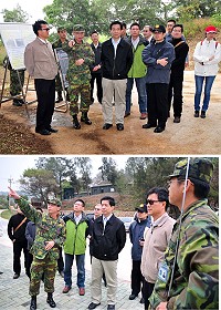 環保署副署長葉欣誠來馬了解土壤及地下水污染場址改善及環保工作執行情形,仁愛村電池山污染場址及聯保廠舊址污染均經過監督改善,現已完成驗證作業並依法解除列管。(圖/文:曹重偉)