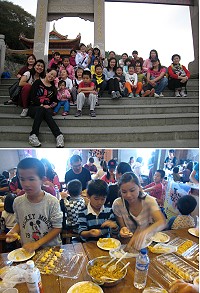 新移民家庭歡喜出遊!上午先進行馬港到四維健行,中午是美食體驗及紅地瓜餃DIY等活動,充分體驗傳統美食魅力,也讓新移民們感受馬祖文化,更能融入在地生活。(圖:外籍配偶家庭服務中心提供)