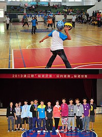 第7屆「躲避菸害、迎向健康」躲避球賽開打,各隊水準都有明顯提升,賽事精彩程度更勝往年;競爭最激烈的國中組由介壽8、9年級學生組成的「把不到妹妹叫姐姐」獲得冠軍。(圖/文:曹重偉)