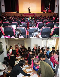 環保局及低碳永續推廣中心昨天舉辦「低碳永續家園環保論壇」,吸引許多軍民前往參加;縣長楊綏生指出現代人過度生產碳,使得海平面上升,肯定環保局不斷宣導環境教育的重要,讓鄉親能將正確觀念深植心中,將自然資源正確應用,為下一代留一片淨土。(圖/文:曹重偉)