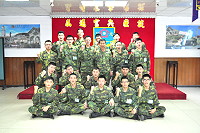 　黃指揮官期勉受測官兵，鍛鍊強健體魄，爭取團隊榮耀。（圖／文：吳岳衡）
