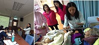 　對地方具照顧服務員經驗及熱忱者理論及實務的在職教育訓練，邀請台灣照顧服務家事協會專業護理師現場授課及示範，在地婦女朋友獲益很多。（圖：連江縣衛生局長照管理中心提供）