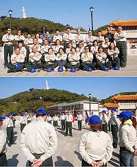 為新創的馬祖童軍培育服務員,中華民國童軍總會國家研習營昨天起於本縣中正國中小舉辦「連江縣第一期幼童軍服務員木章基本訓練」,縣長楊綏生出席勉勵。(圖/文:邱竟瑋)