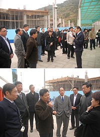 　立院財委會委員費鴻泰、盧秀燕在地區立法委員陳雪生陪同下12日到馬祖考察離島自由經濟示範區。（圖／文：邱竟瑋）