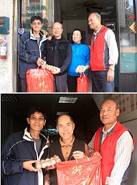 宏揚敬老尊賢觀念,馬港社區發展協會特別協同社區關懷據點舉辦下半年度的「敬老活動」,拜訪村中65歲以上的老先生、老太太,祝福長者們生日快樂。(圖:馬港社區發展協會提供)