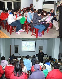 建設局昨晚在東莒舉辦雌光螢生態維護講座,希望大家都變身為親「螢」大使。(圖/文:林冰芳)