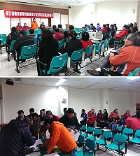 連江縣體育會昨日召開會員大會,會中最重要議程為進行新任理事長改選,立法委員陳雪生獲得全數15位理事的支持,眾望所歸出任連江縣體育會新任理事長。(圖:連江縣體育會提供)