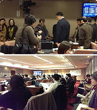 立法院交通、經濟、司法及法制委員會昨天再度審查博弈專法,民進黨版與陳雪生版、政院版差異很大。縣長楊綏生、議長陳貴忠昨出席爭取法案通過。(圖:立委陳雪生辦公室提供)