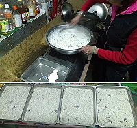 北竿坂里豐隆雜貨店自製蘿蔔糕,引起鄉親注目,並盼地方可推廣成為特色點心。(圖:王樹傑提供)