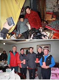 縣長楊綏生昨日抵達莒光致贈長輩及中低收入戶春節慰問金並向大家拜早年。(圖/文:林冰芳)